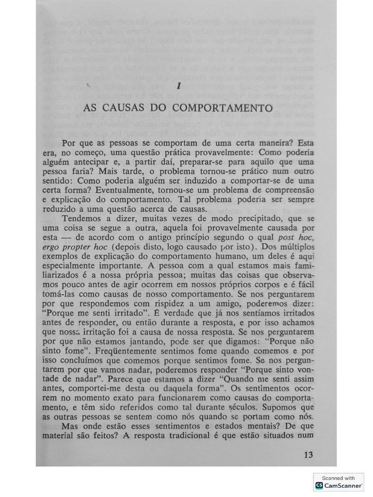 Sobre o Behaviorismo Cap 1 e 2 | PDF