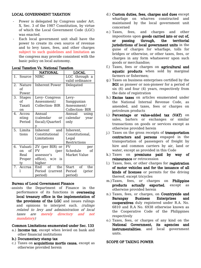 Local Government Taxation | PDF | Taxes | Property Tax