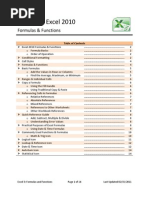 Excel Formulas and Functions