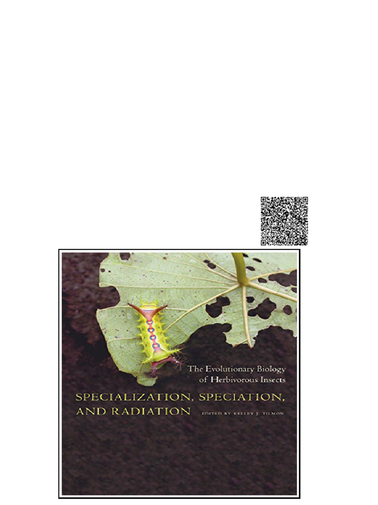Specialization Speciation and Radiation The Evolutionary Biology of ...