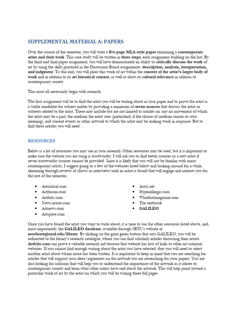 Supplemental Materials A - Papers | PDF