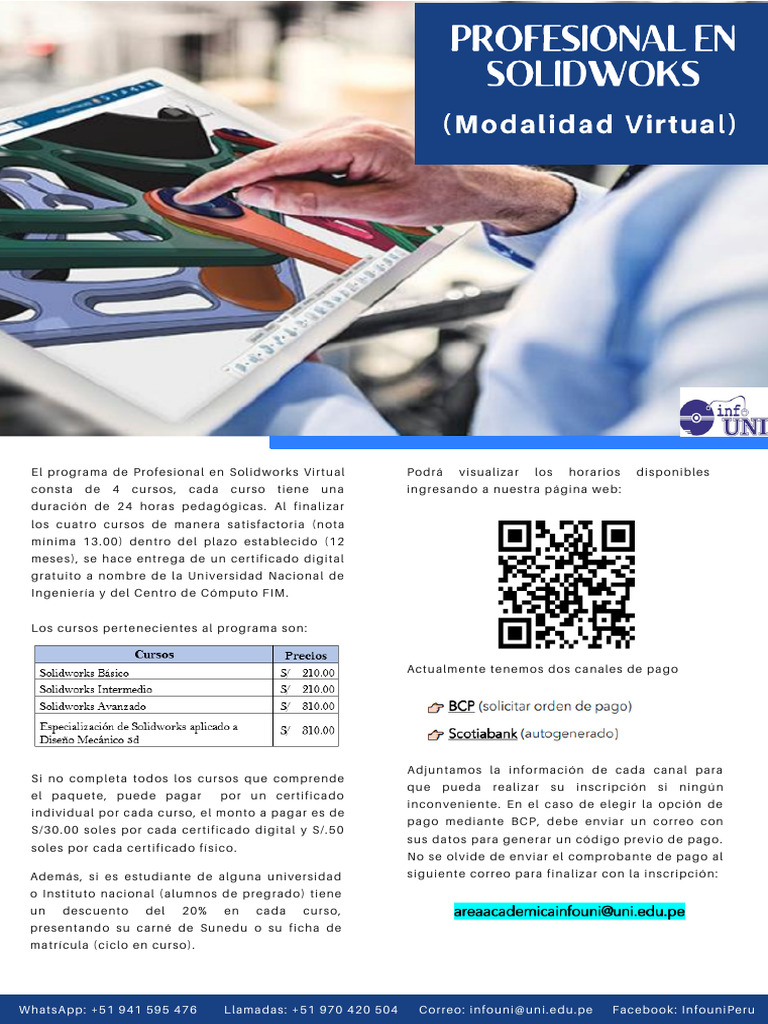 Precios Solidworks - Modalidad Virtual (1) | PDF
