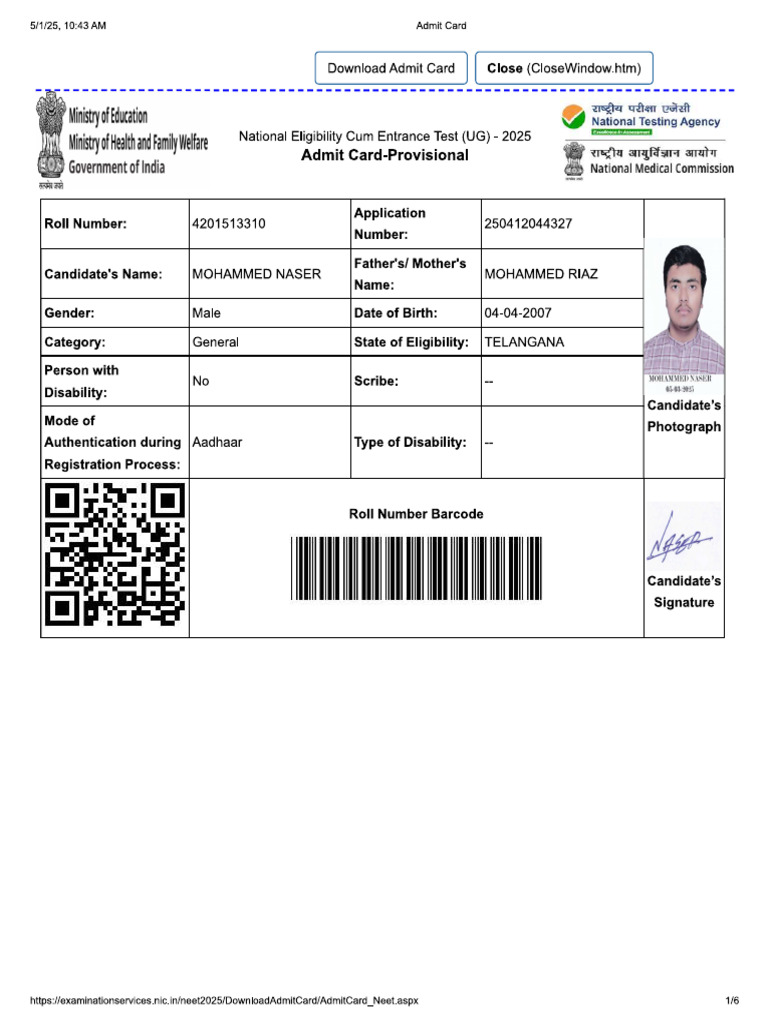 Neet Application | PDF