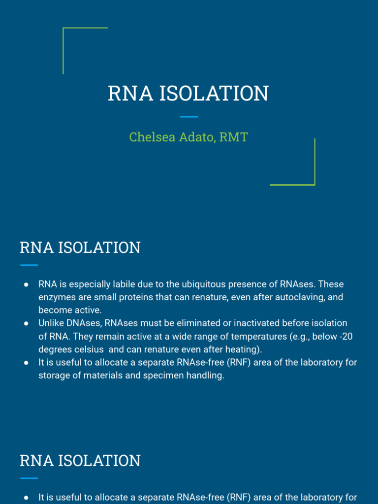 Rna Isolation | PDF