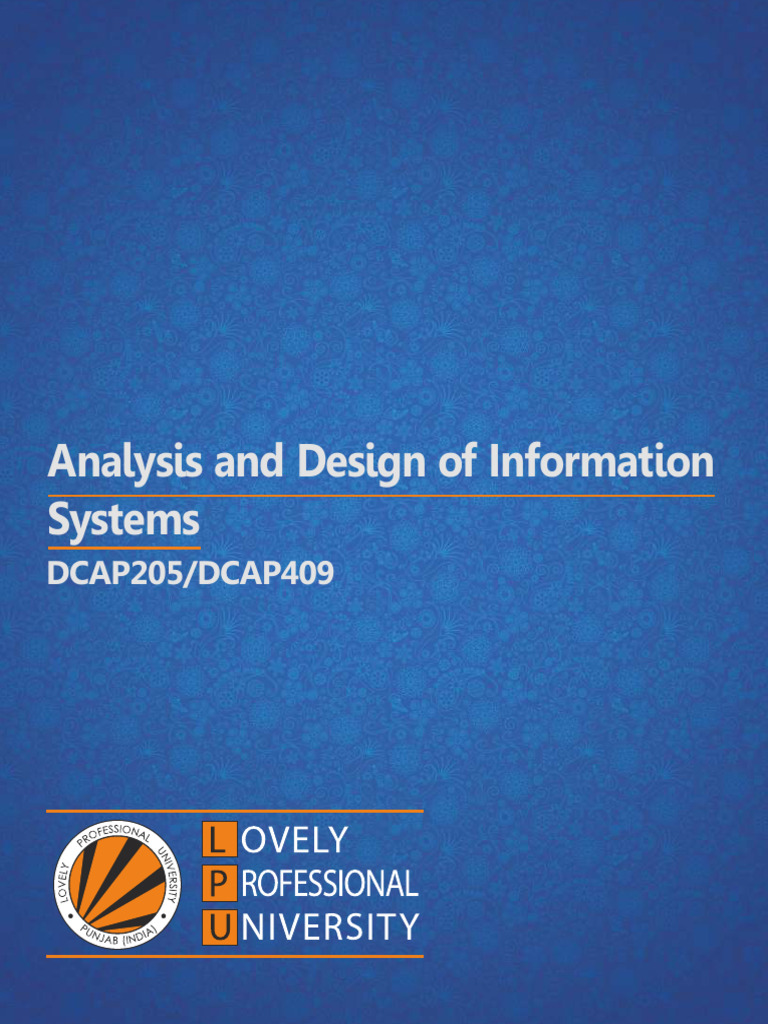 Analysis and Design of Information Systems | PDF