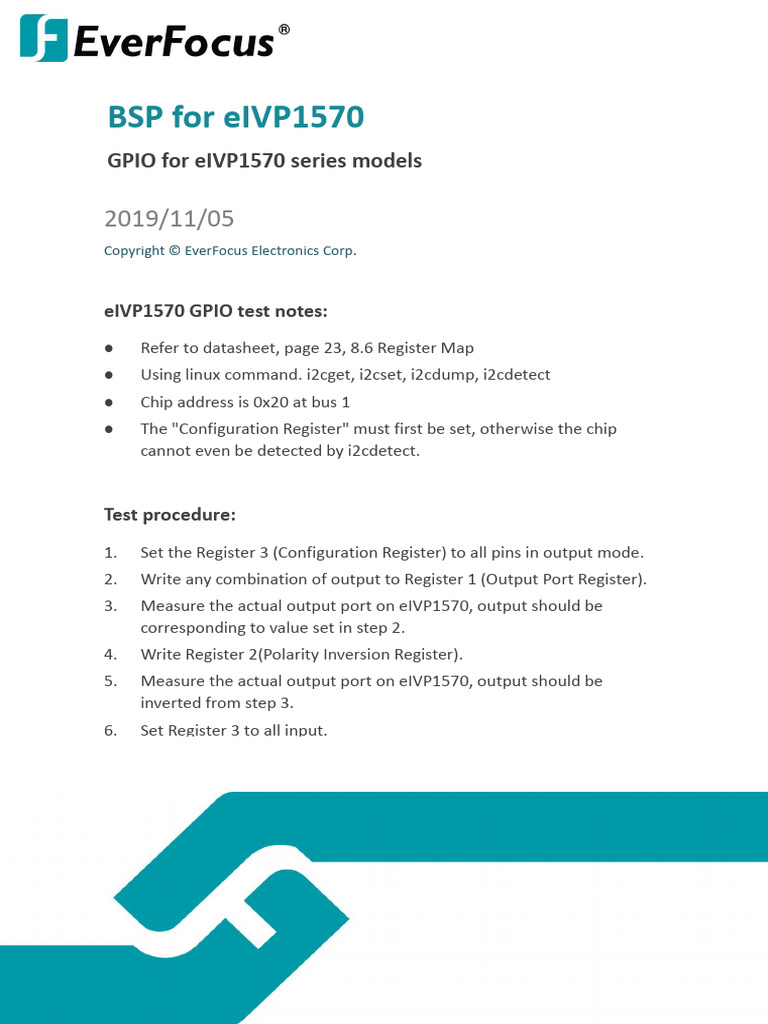 EverFocus eIVP1570 BSP | PDF