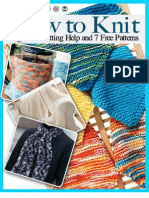 How To Knit Beginner Knitting Help and 7 Free Patterns