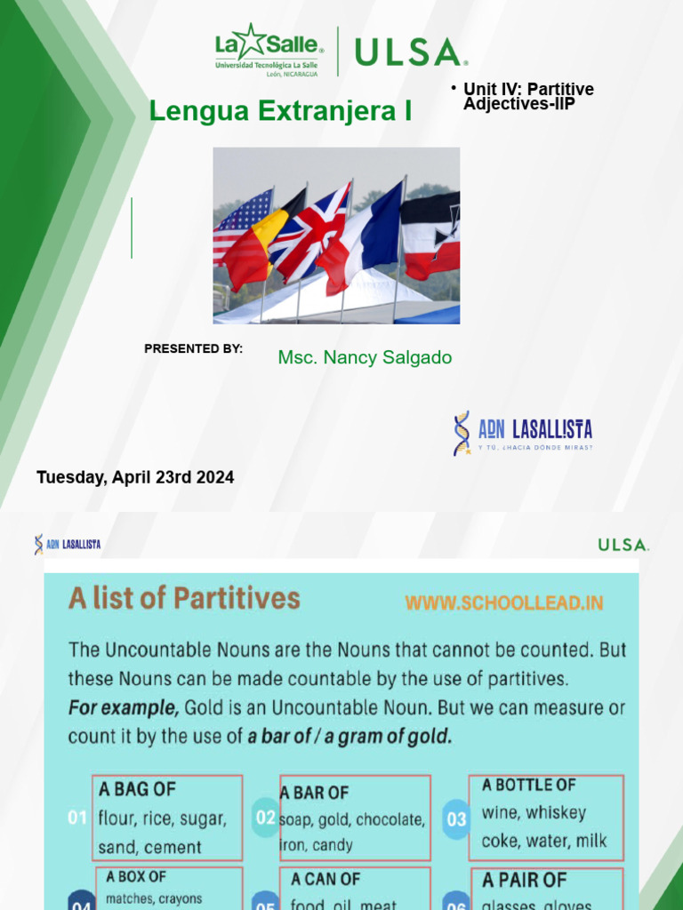 Unit IV - Partitives-IIP | PDF