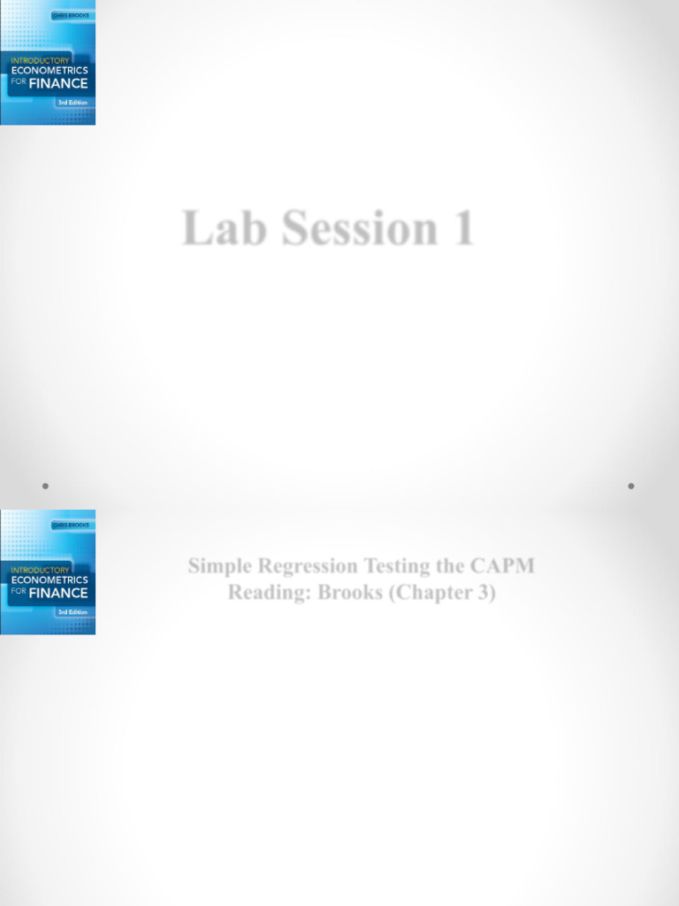 Lab Session 1 PowerPoint | PDF