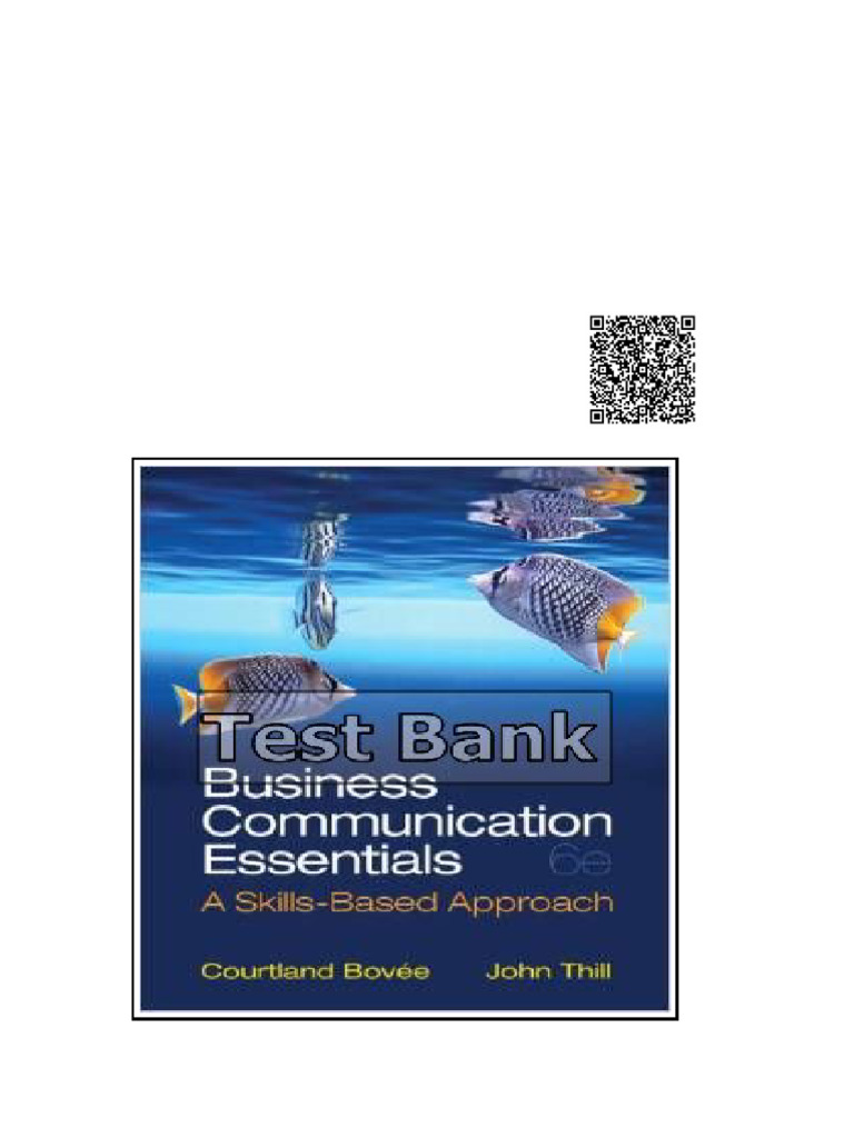 Business Communication Essentials 6th Edition Bovee Test Bank | PDF