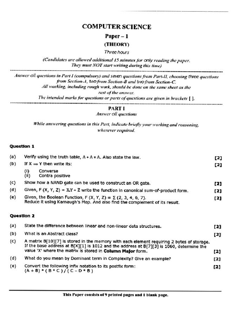 Isc Computer Science Stuffs | PDF