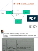 The Role of The Lexical Analyzer: Token Source Program