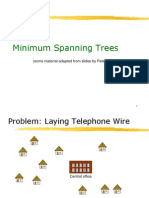 Minimum Spanning Trees: (Some Material Adapted From Slides by Peter Lee)