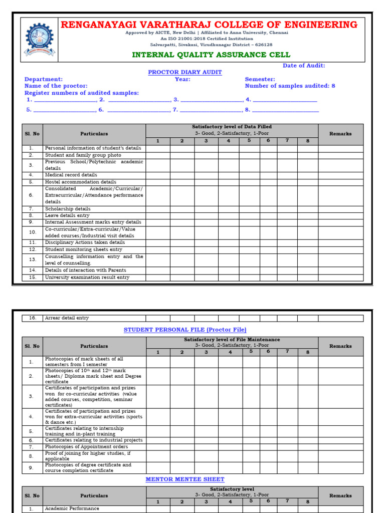 Updated Proctor Card Audit | PDF | Audit | Chess Theory