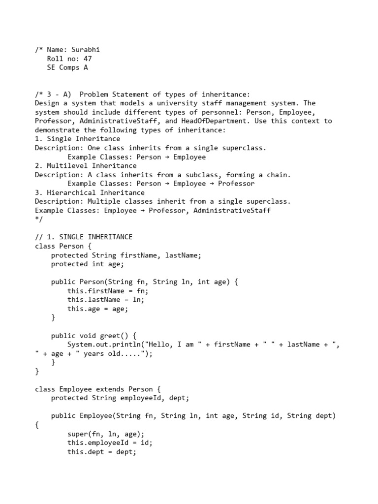 Inheritance 3 A | PDF