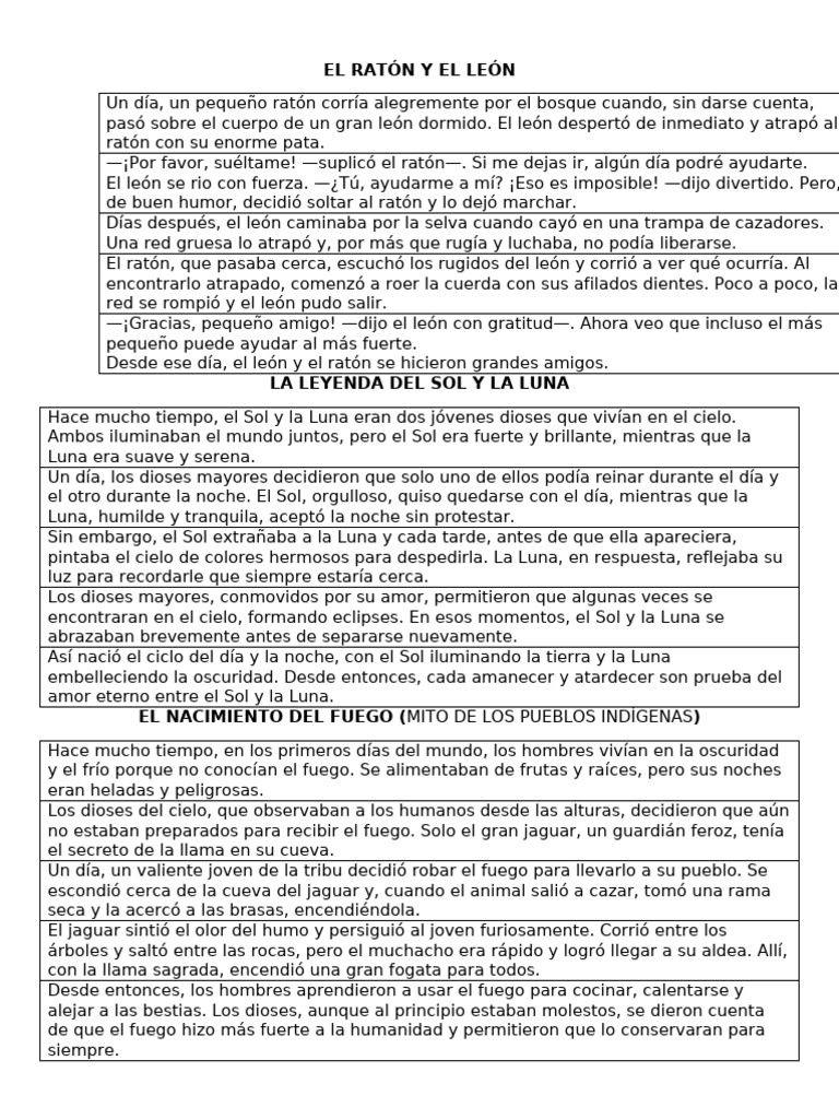El Ratón y El León | PDF | Incendios