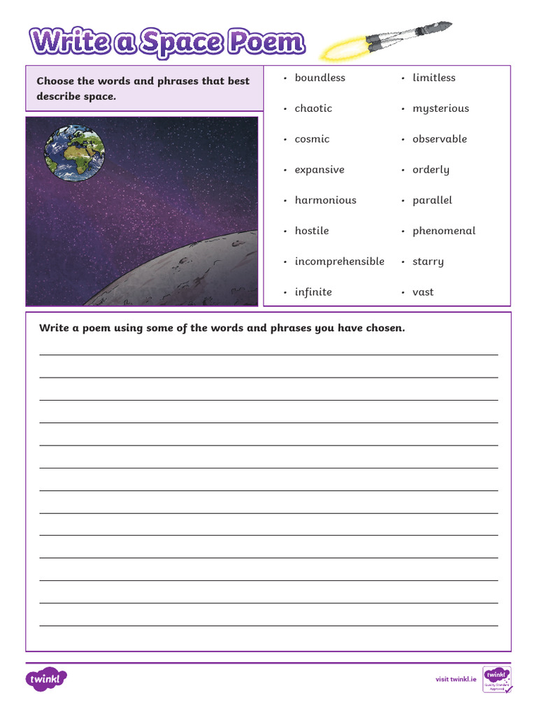 Roi Eng 1743416126 Space Poem Writing Template Ver 1 | PDF