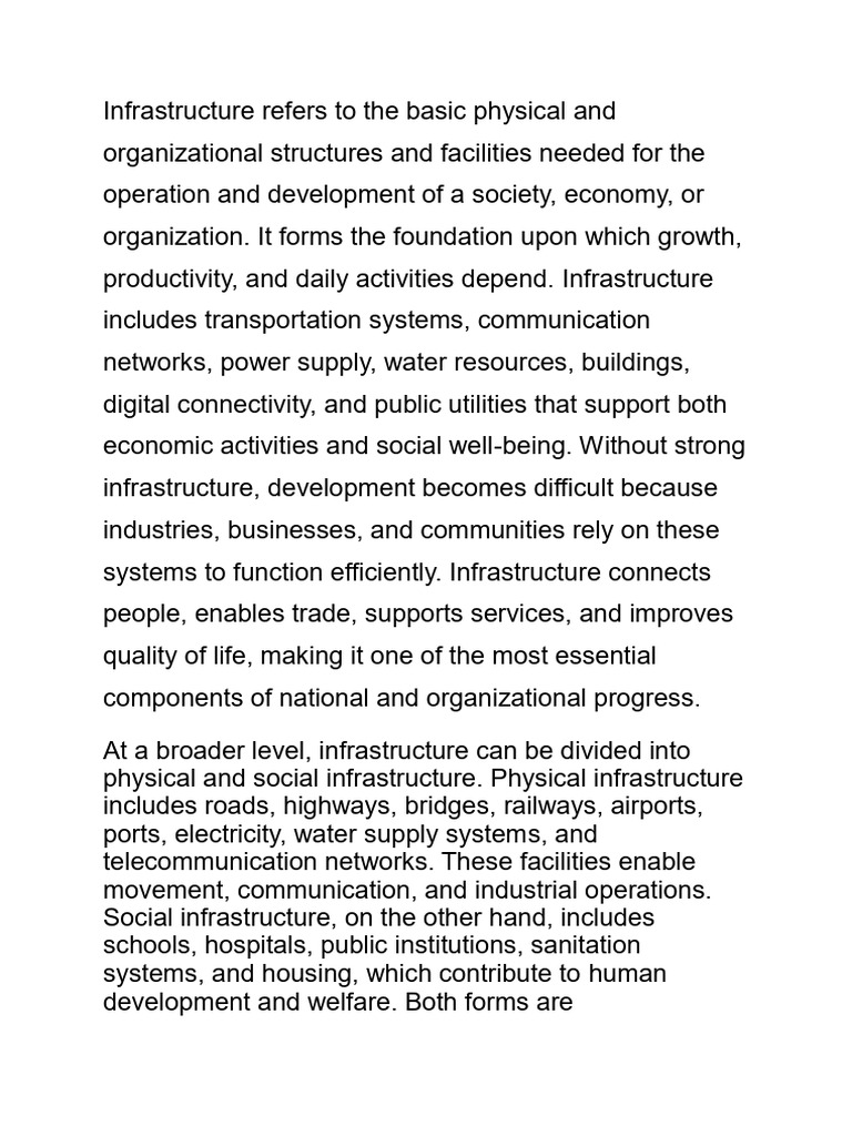 Infrastructure | PDF