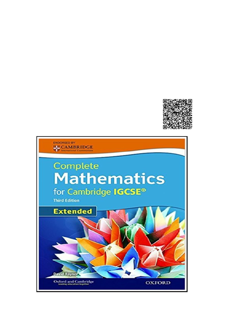 (Ebook PDF) Complete Mathematics For Cambridge IGCSE (Extended) 3rd | PDF