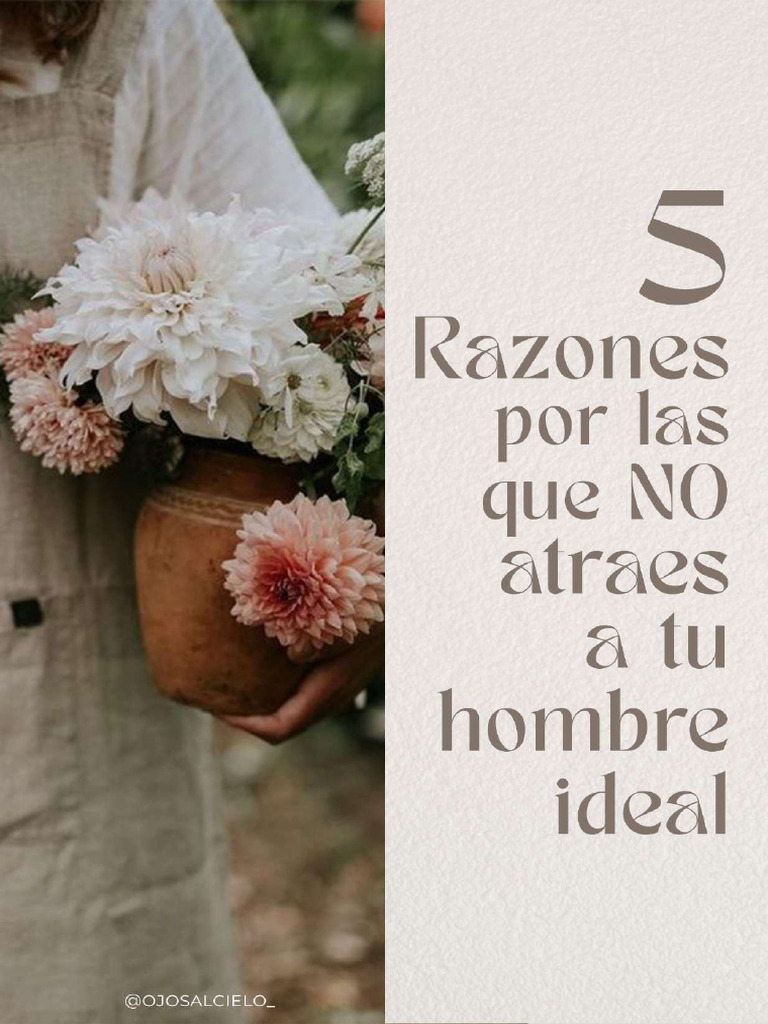 5 Razones Por Las Que No Atraes A Tu Hombre Ideal | PDF