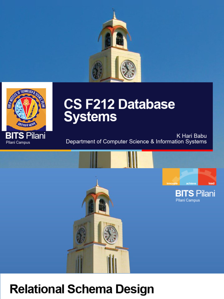Relational DB Schema Design - FDS, 2NF, 3NF, BCNF | PDF