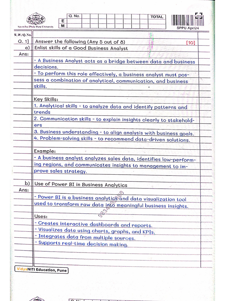 BA Handwritten Paper Actual | PDF