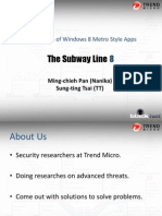 Blackhat USA 2012 - The Line 8 Subway - Exploitation of Windows 8 Metro Style App (Slides)