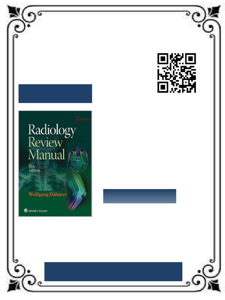 Radiology Review Manual 8th Edition by Wolfgang Dahnert ISBN 1496360699 ...