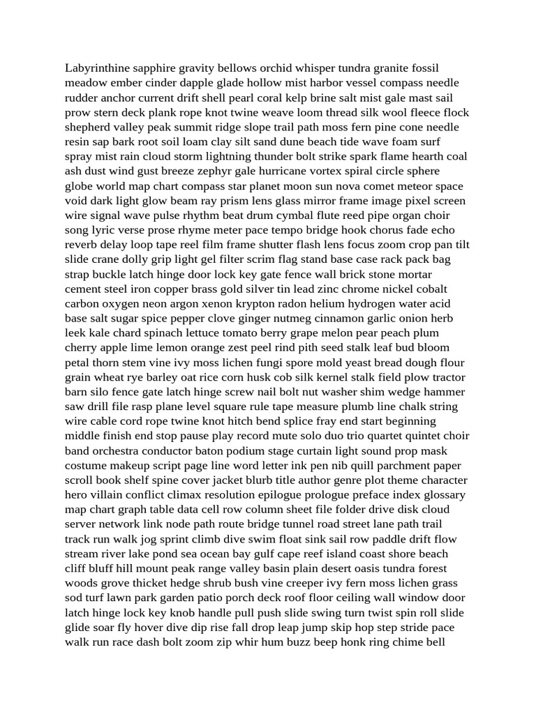 Random Words 5 | PDF