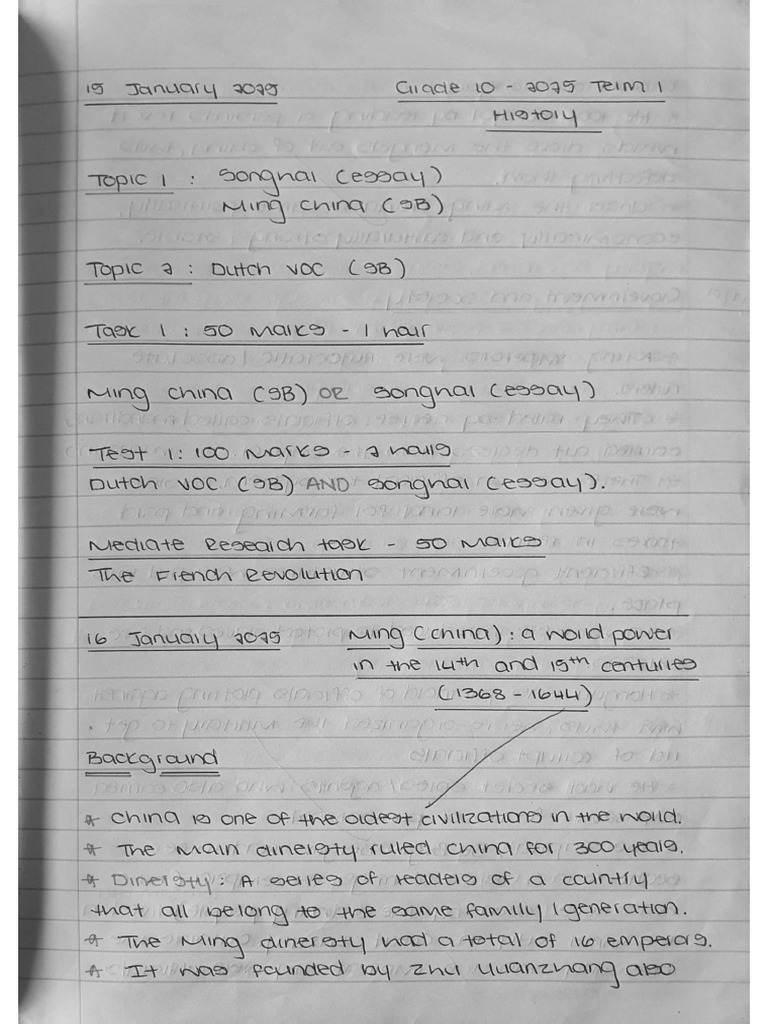 Ming Dynasty Source Based | PDF