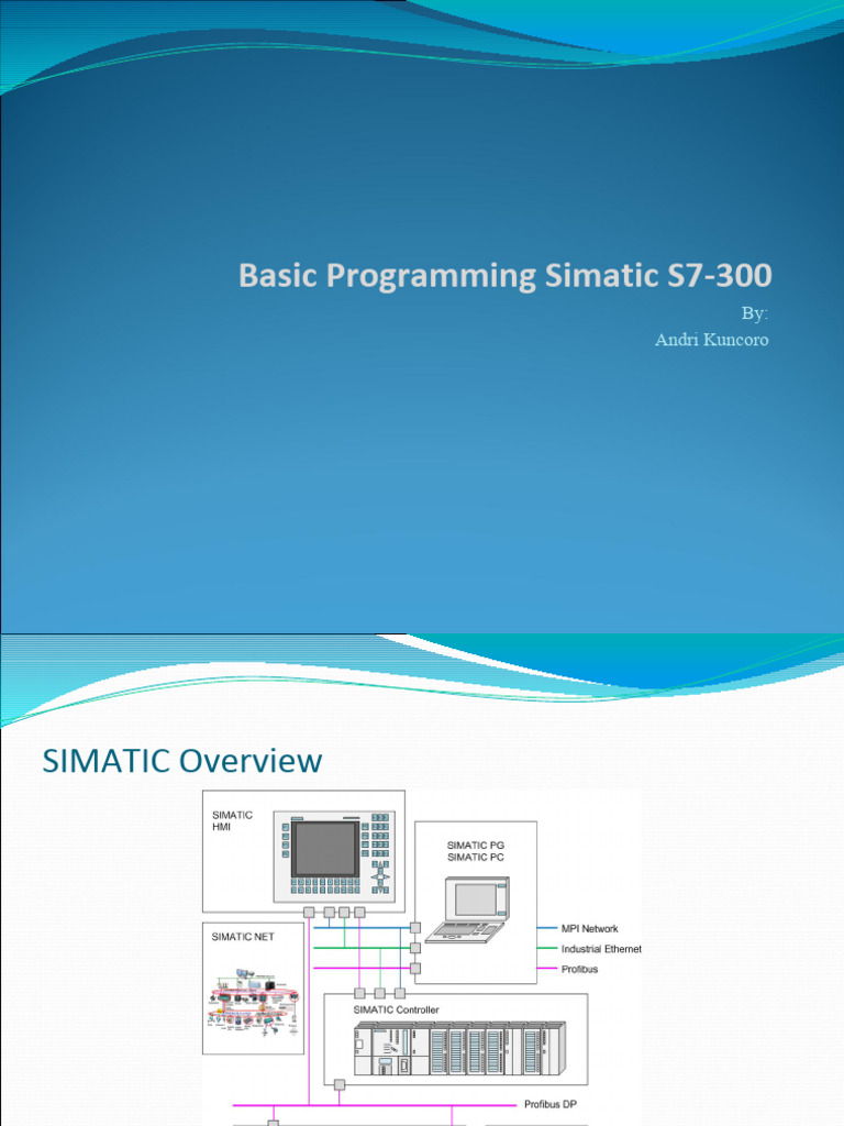Basic Programming Simatic S7-300 | PDF | Computer Data | Computing