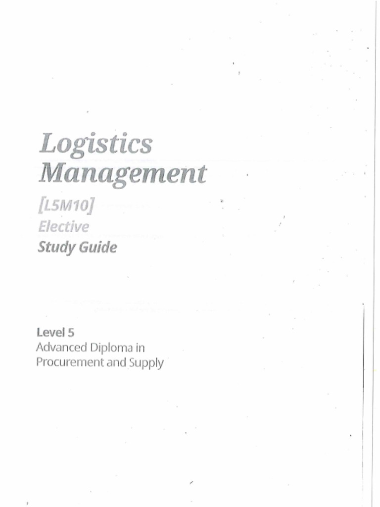 L5M10 Logistics Management | PDF