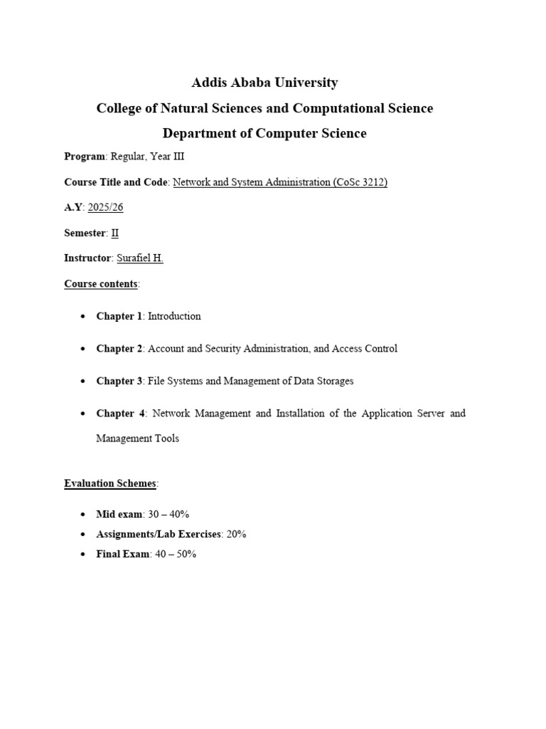 Course Outline | PDF