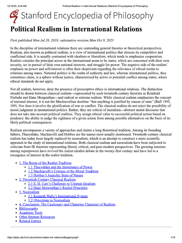 Realism | PDF