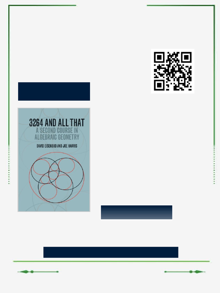 3264 and All That A Second Course in Algebraic Geometry Intersection ...