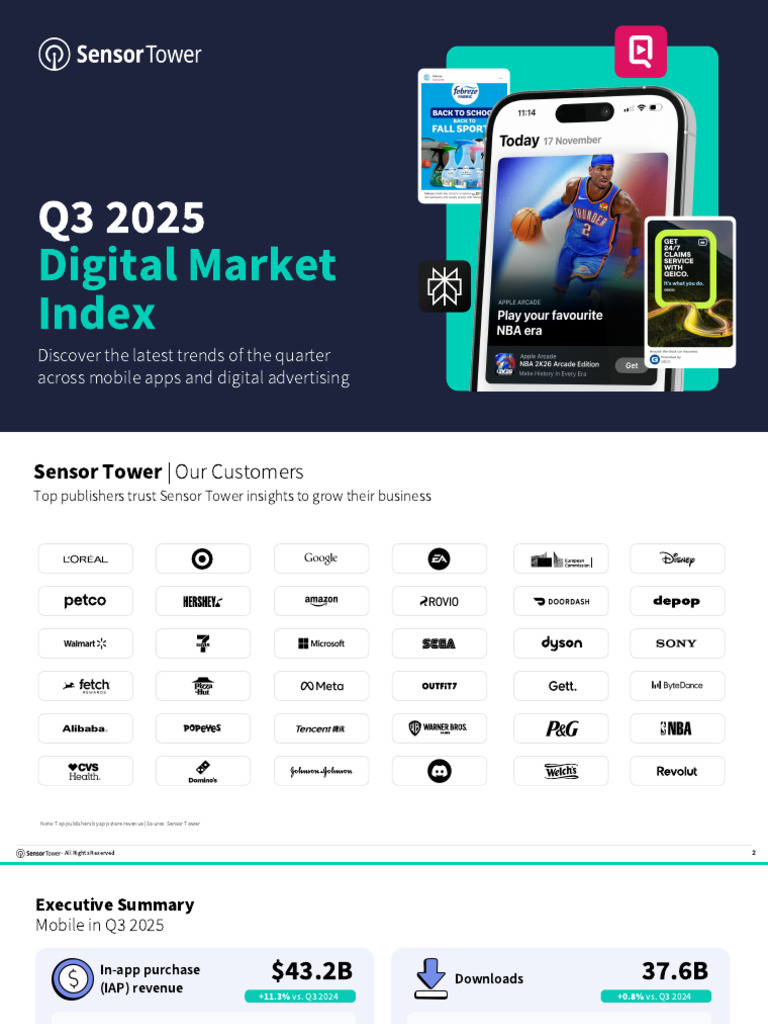 Sensor Tower q3 2025 Digital Market Index | PDF