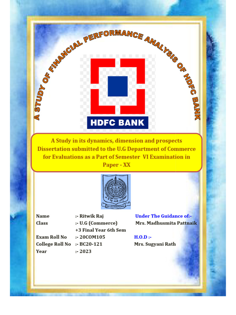 RITWIK RAJ (Commerce Project) | PDF