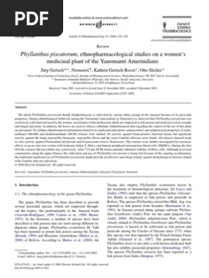 Journal Ethnopharmacology 04 Pdf Aspergillus Bolivia