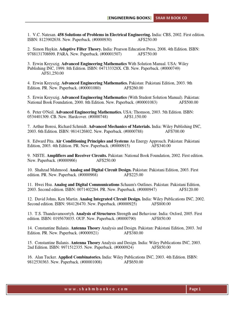 Engineering Mathematics Fourth Edition Solutions Manual