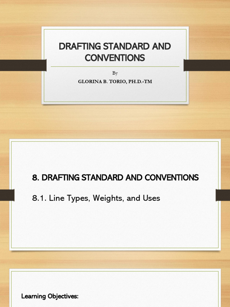 LM 8. Drafting Standards and Conventions | PDF