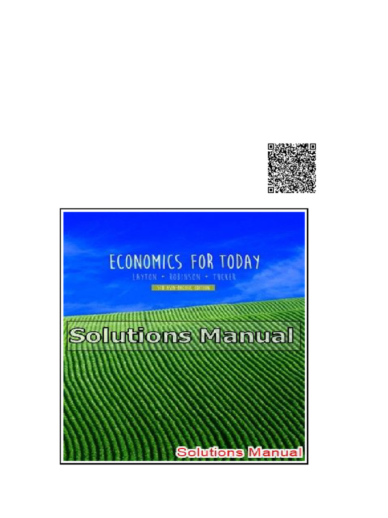 Economics For Today Asia Pacific 5th Edition Layton Solutions Manual | PDF
