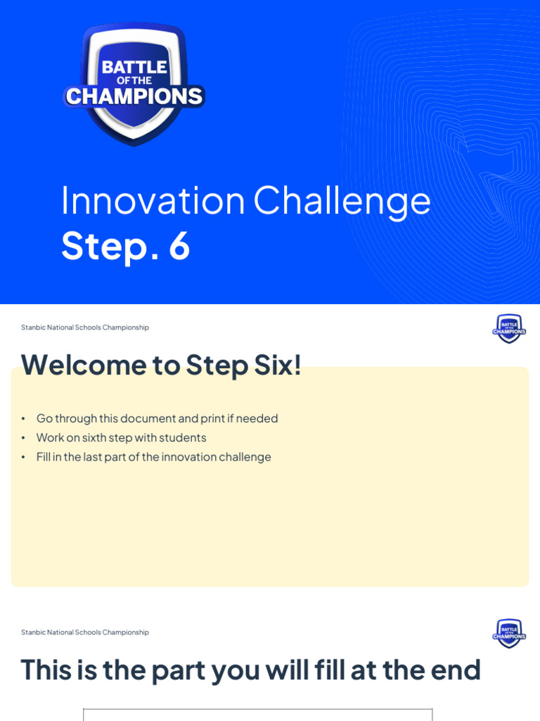 Step 6 - NSC Innovation Challenge 2026 | PDF