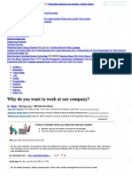 Print - Why Do You Want To Work at Our Company - HR Interview Questions and Answers