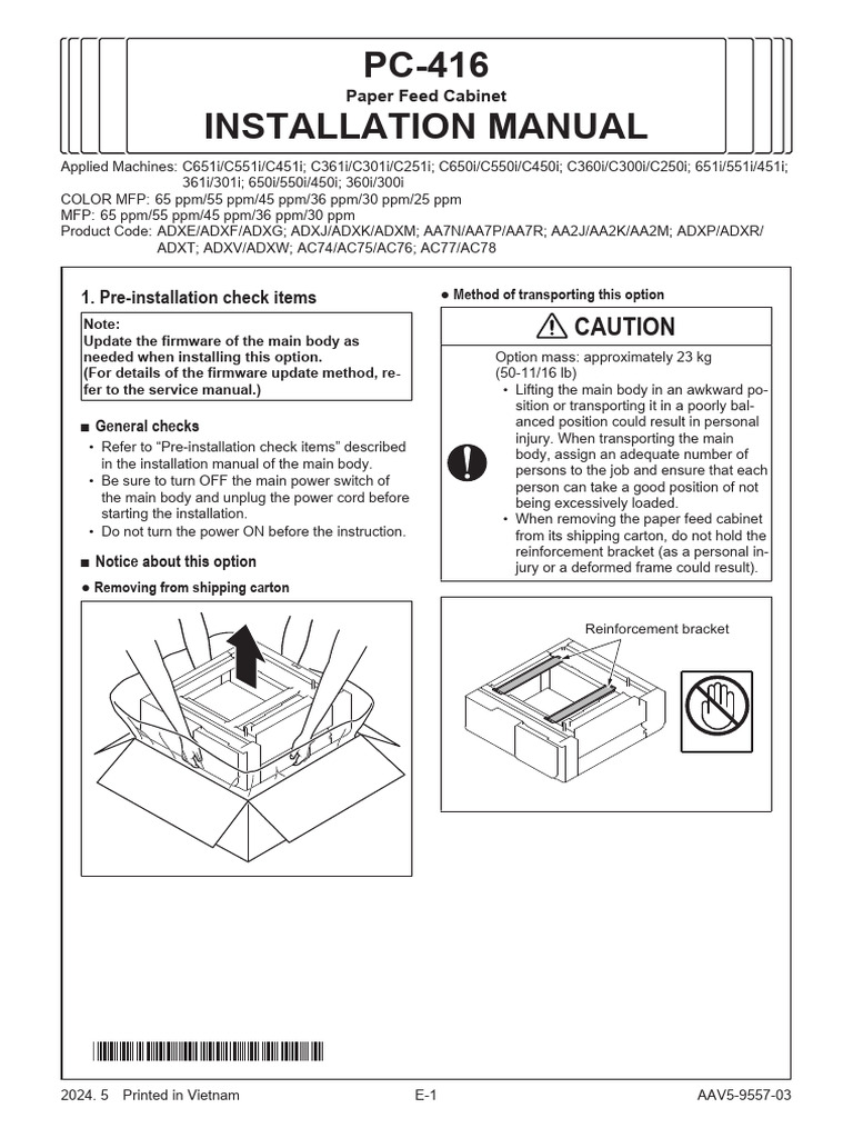 Aav5 9557 03e | PDF