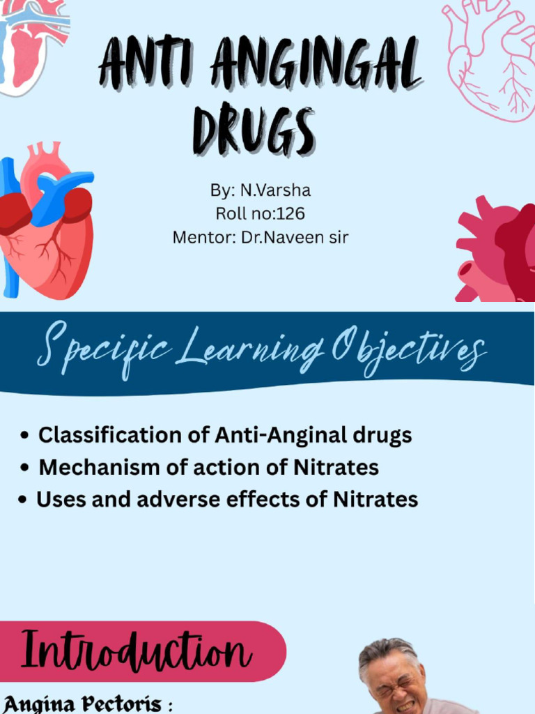 Anti Anginal Drugs | PDF