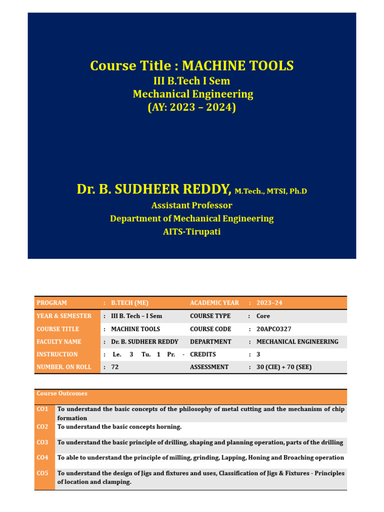 Machine Tools New | PDF