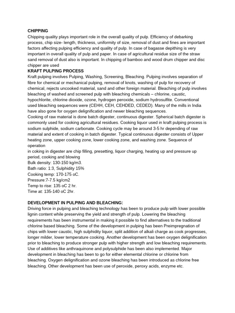 Pulp and Paper | PDF