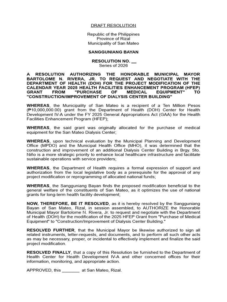 SB Resolution | PDF