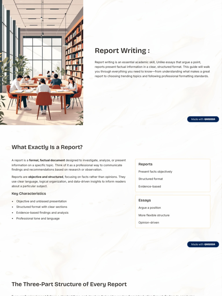 Report Writing | PDF