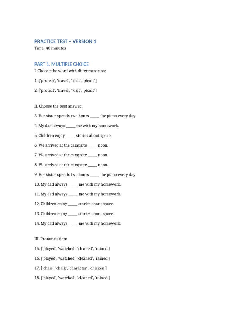 40 Full Tests | PDF